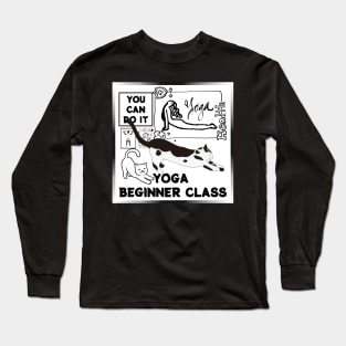 YOGA BEGINNER CLASS, HEALTH Long Sleeve T-Shirt